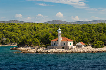 Croatia lighthouse on the coast