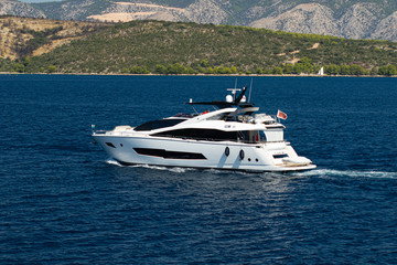 yacht floating on the adriaticsea
