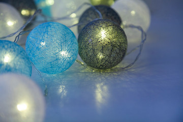 Bright christmas garland.