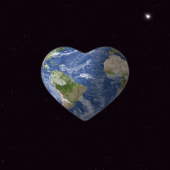 Heart Shape Earth
