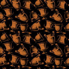 Pattern with greek vases. © Oleksandr Babich