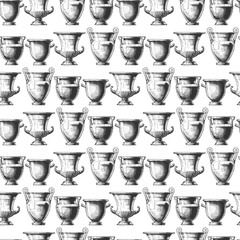 Pattern with greek vases. © Oleksandr Babich