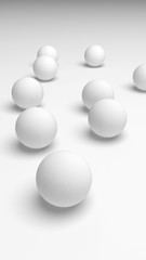 White abstract background. Lowpoly backdrop. Crumpled paper. 3D illustration