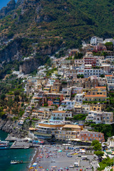 Naklejka premium view of Positano italy