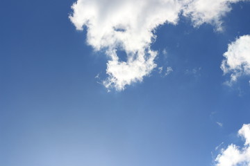 Blue sky with cloud