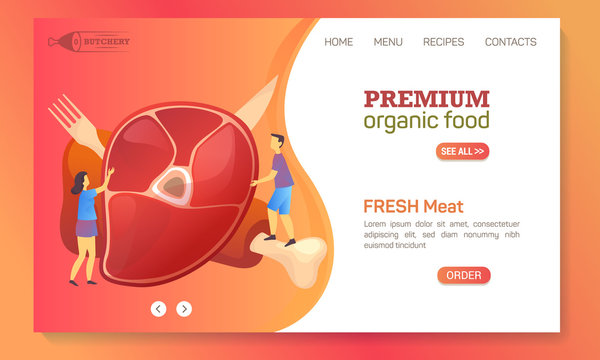 Farm Food, Butchery Meat Shop Website Template