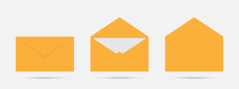 Vector Mail Envelope On White Background