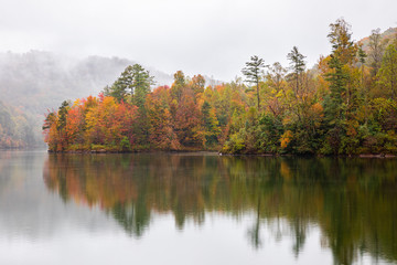 Lake Reflection in Autumn