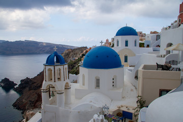 greek church in santorini greece