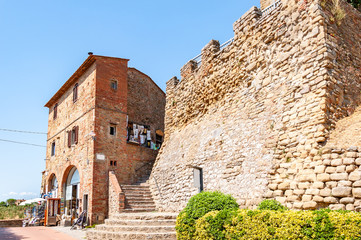 Vinci in Tuscany, Italy, the birthplace of "Leonardo Da Vinci". Castle View of the "Conti Guidi" medieval fortress that houses the "Leonardo" Museum.