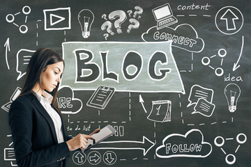 Blog and marketing concept