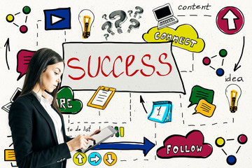 Success and marketing concept