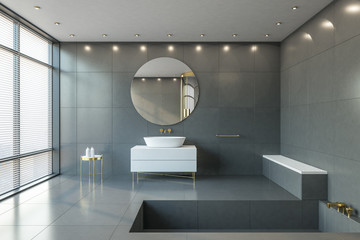 Clean bathroom interior