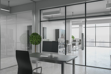 White coworking office