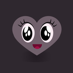 Happy Valentine's Day. I love you typography template. Heart