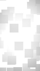 White abstract background. Misty backdrop with grey squares. 3D illustration