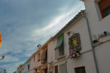 Fototapeta na wymiar Old town of Denia city in Alicante, coastal and cultural tourist icon in Spain