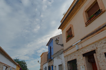 Old town of Denia city in Alicante, coastal and cultural tourist icon in Spain