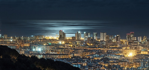 Barcelona night view