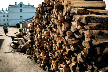 pile of wood logs