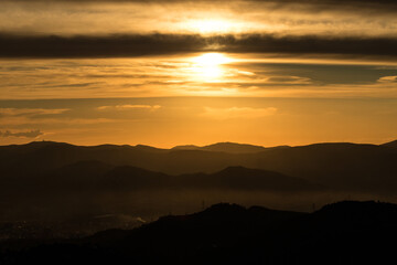 Sunset on Tibidabo, Barcelona, Spain