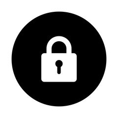protection sign, padlock, security icon vector