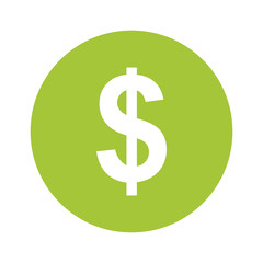 dollar icon symbol sign vector