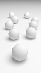 White abstract background. Lowpoly backdrop. Crumpled paper. 3D illustration