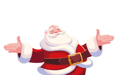 santa claus on white background
