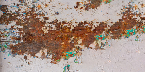 Rusted metal texture background. Abstract corroded iron color wallpaper