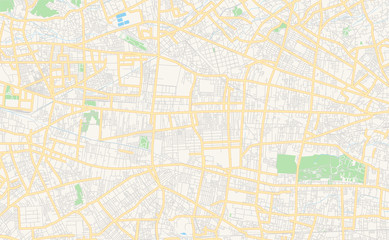 Printable street map of Kodaira, Japan