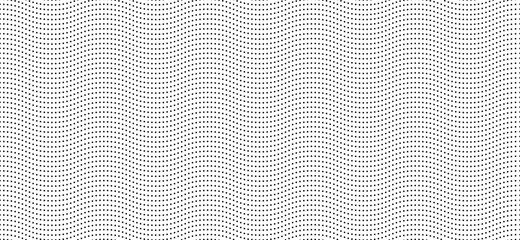Wave dotted seamless background. Abstract pattern based on waved dots. Use it for any business and graphic backgrounds.
