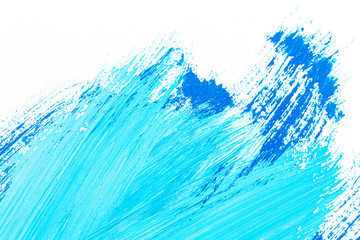 Abstract brushed blue acrylic arts background