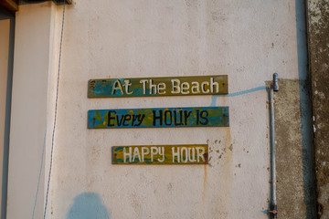  the inscription on the beach in Sri Lanka