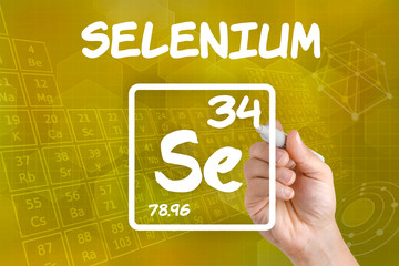 Symbol for the chemical element selenium