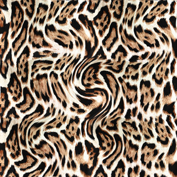 Leopard fablic texture. Fashion textile background.