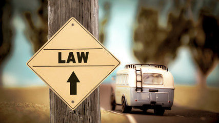Street Sign to Law