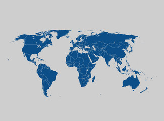 Fototapeta na wymiar map of world
