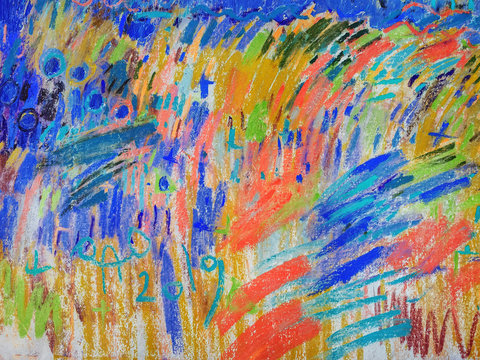 Mental health concept background in trendy hand-drawn style with textures of expressionism painting elements. Mental illness concept and psychological wellness, banner for psychologist cabinet.