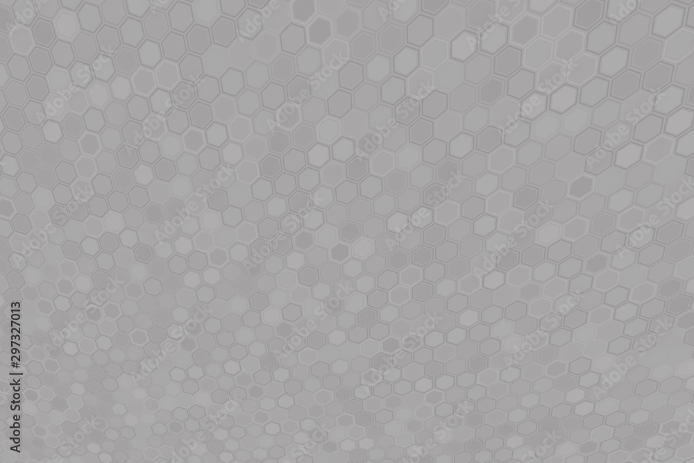 Poster abstract gray hexagonal background. hexagonal cell texture.