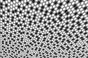 Abstract gray hexagonal background. Hexagonal cell texture.