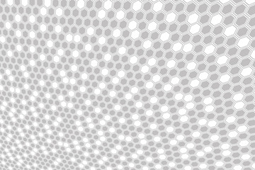 Abstract gray hexagonal background. Hexagonal cell texture.