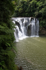 Fototapeta na wymiar Shifen Waterfall, also known as Niagara of Taiwan