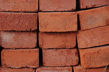 Obraz premium background orange brick texture wallpaper