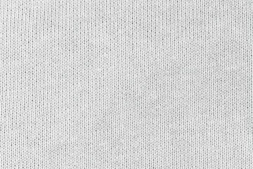 Fotobehang Witte natuurlijke textuur van gebreide wol textiel materiële achtergrond. Witte katoenen stof geweven canvastextuur © Илья Подопригоров