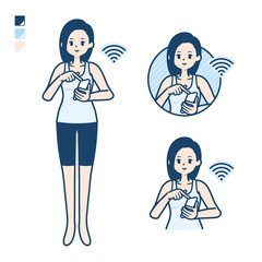 simple tank top woman_smartphone-touch