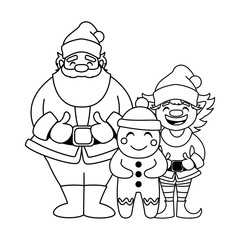 card of christmas with icons of xmas