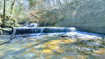 waterfall in forest