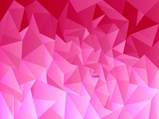 Pink abstract low poly background. Vector illustration for poster