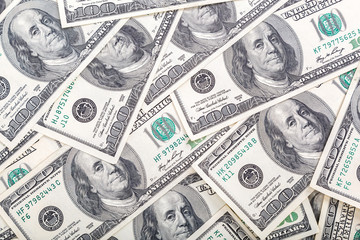Money dollars banknotes as a background